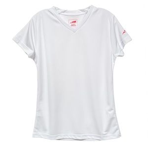 Altra Activewear V-Neck Short Sleeve White Top